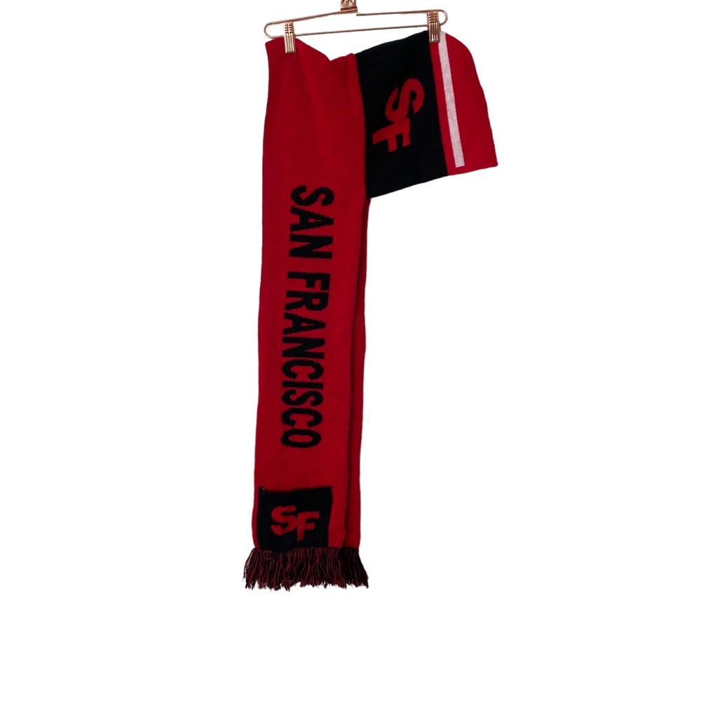 Vintage San Francisco 49ers Scarf with Hood and Pockets